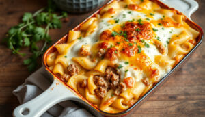 Köttfärs, pasta gratäng creme fraiche – krämig receptguide