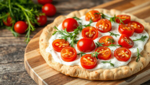 Pizza på libabröd med crème fraiche – enkelt recept och tips
